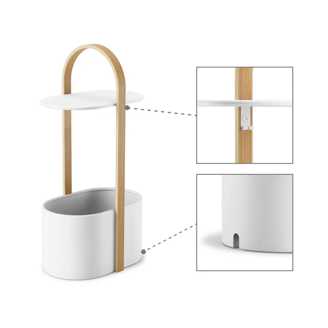 Umbra Bellwood Storage Side Table with Cable Organizer - Image 3