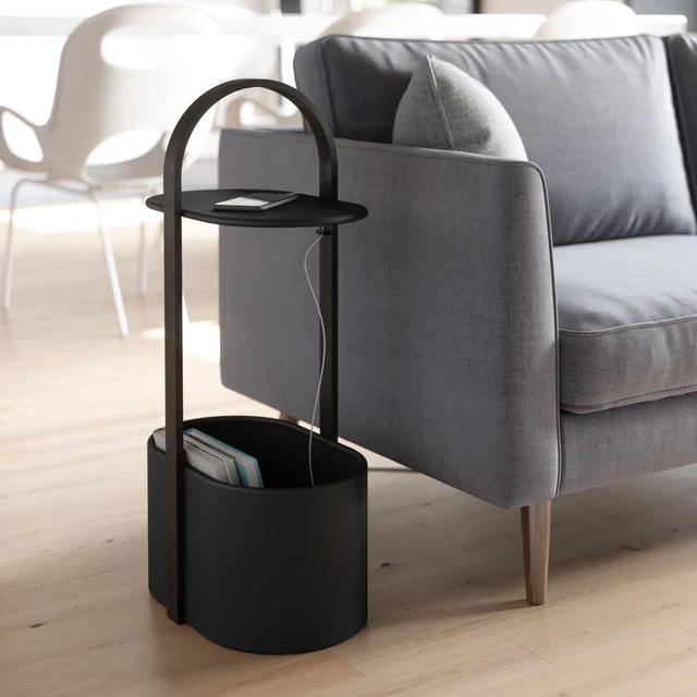 Umbra Bellwood Storage Side Table with Cable Organizer - Image 7