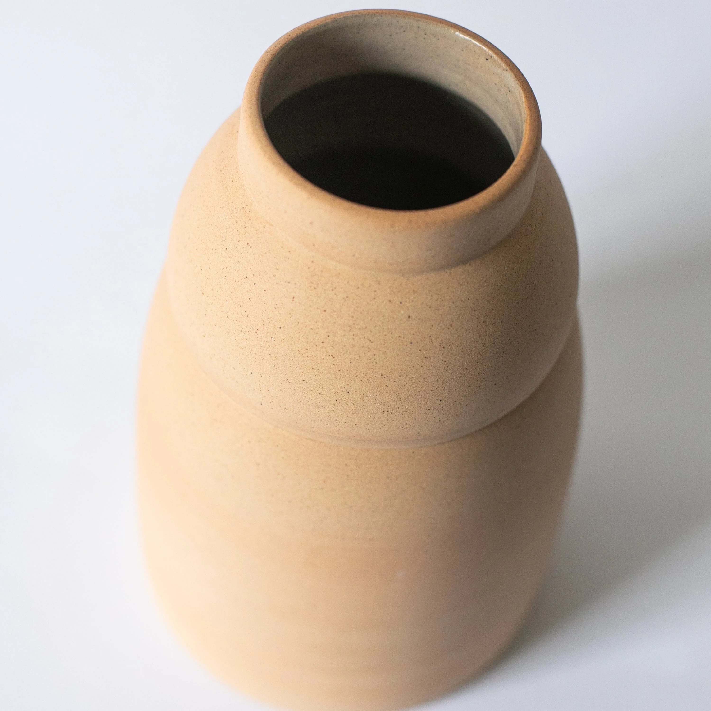 Chubby Handcrafted Ceramic Vase - Image 3