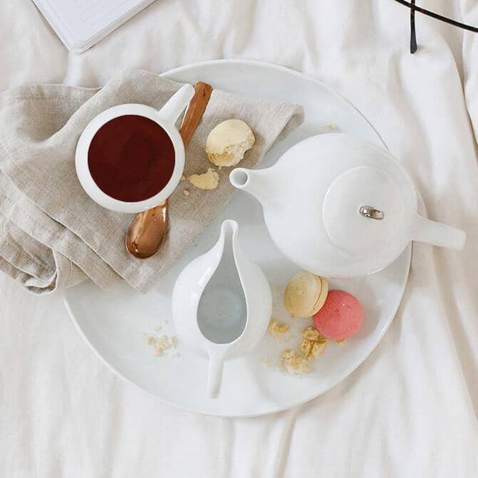 EVA serving platter - White porcelain - Image 3