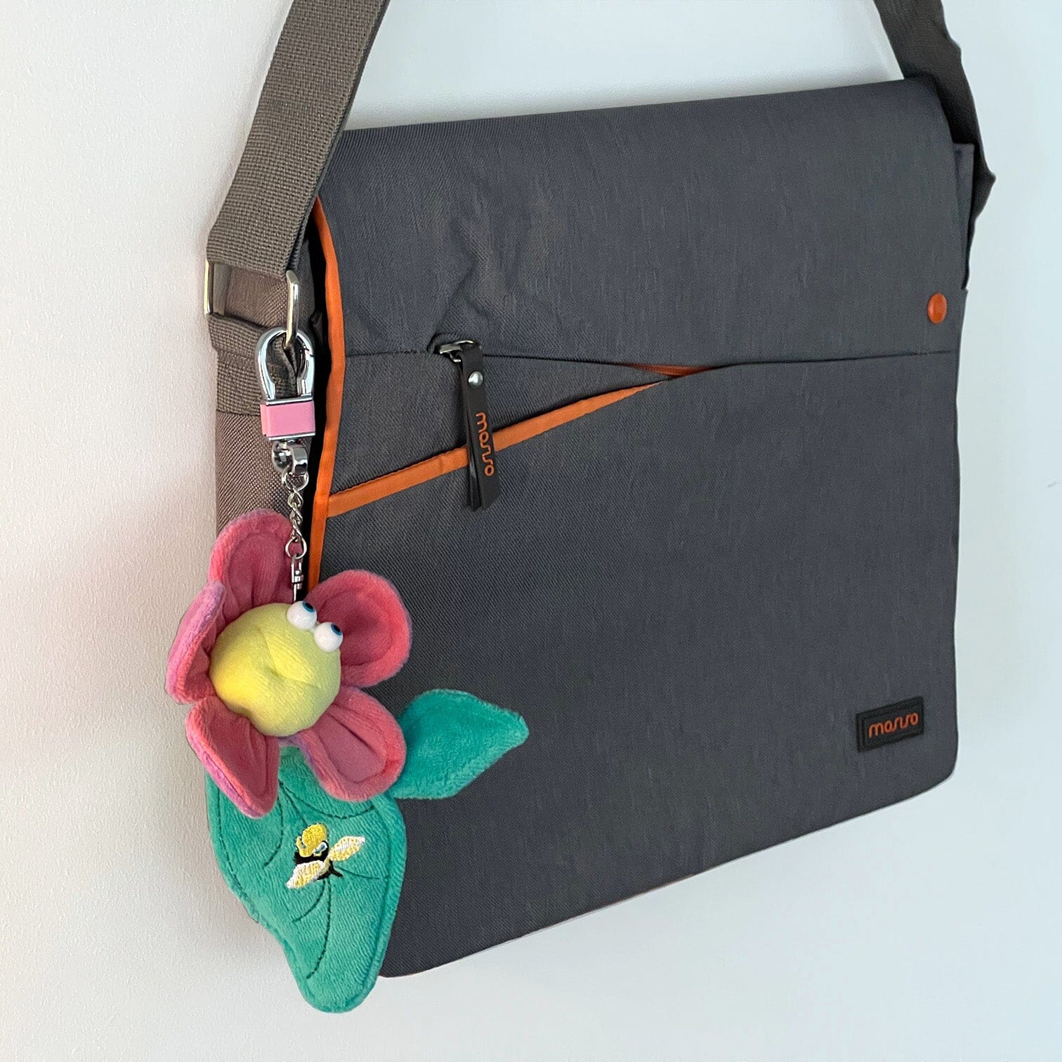 Funny Friends Flower | Artist-Designed Plush AirTag Holder Soft Sculpture - Image 5