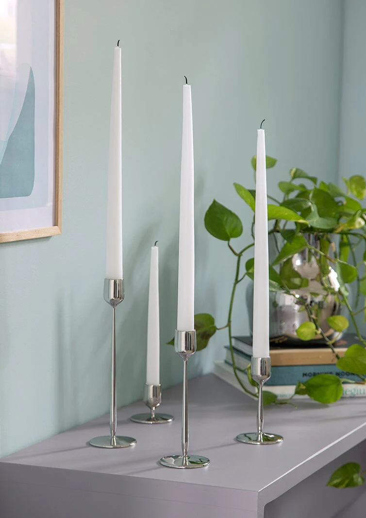 Gense Dorotea Polished Steel Candlesticks - Image 15