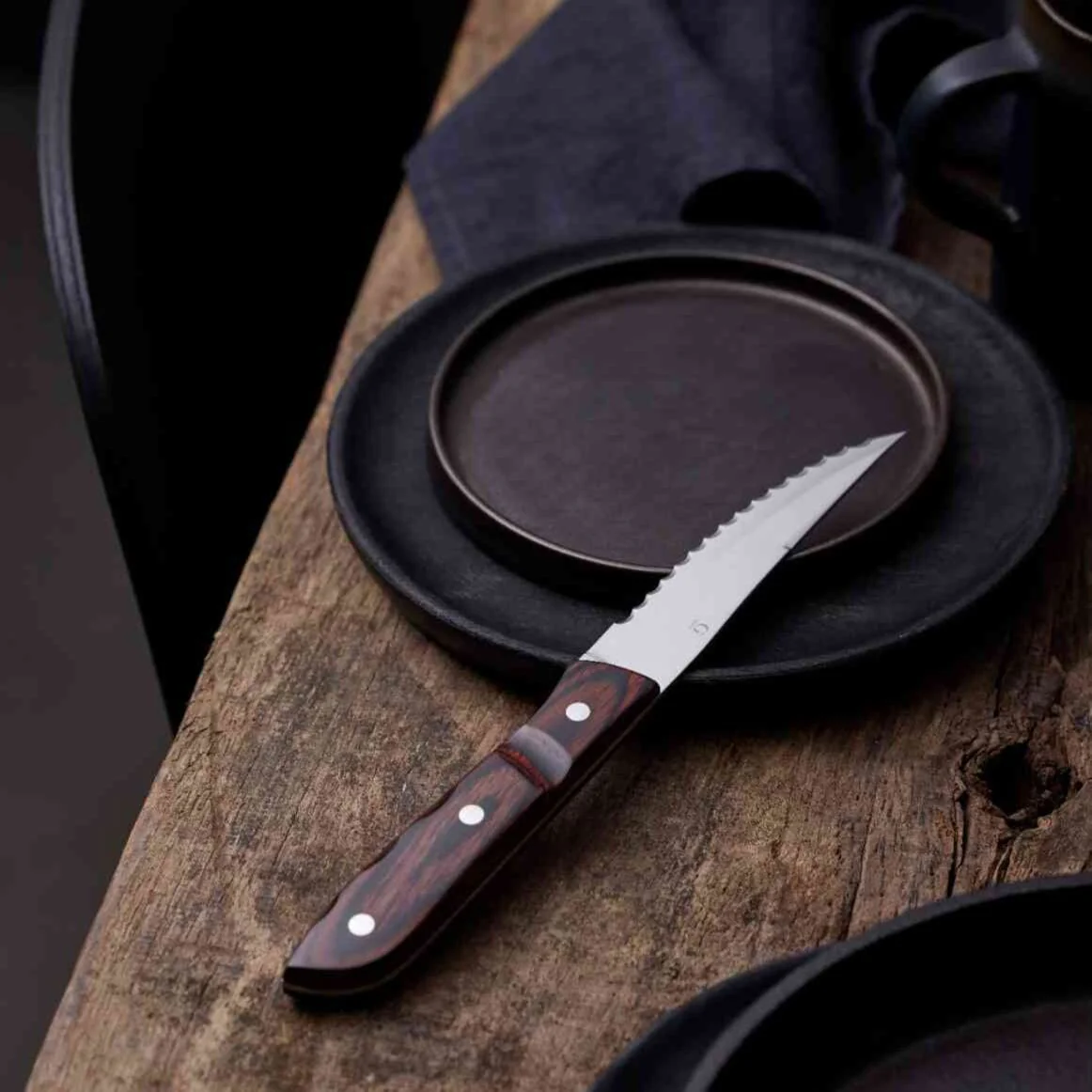 Gense Old Farmer Micarta Steak Knife Set of 4 - Image 7