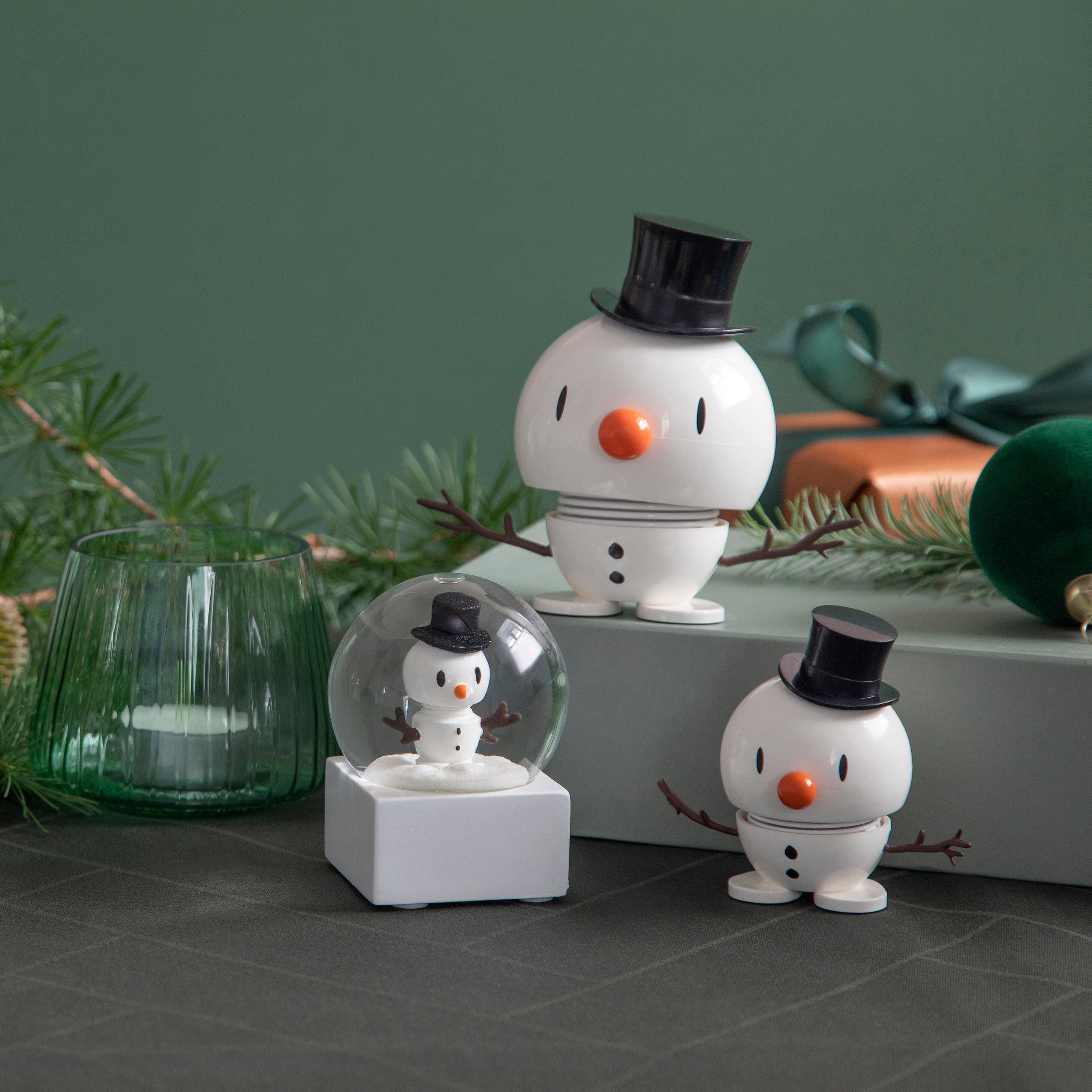 Hoptimist Santa Snowman Bumble Decorative Figures - Image 3