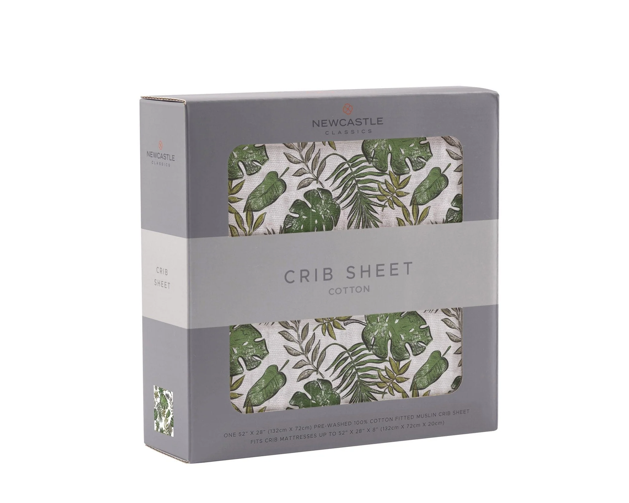 Newcastle Classics Muslin Cotton Jurassic Forest Crib Sheet - Image 3