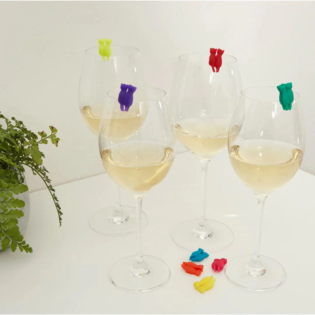 Kikkerland Rainbow Cat Drink Markers - Image 3