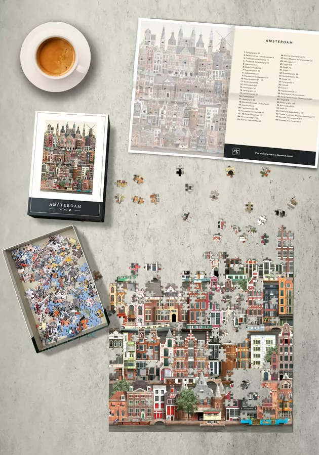 Martin Schwartz Amsterdam Jigsaw 1000 Pieces - Image 3