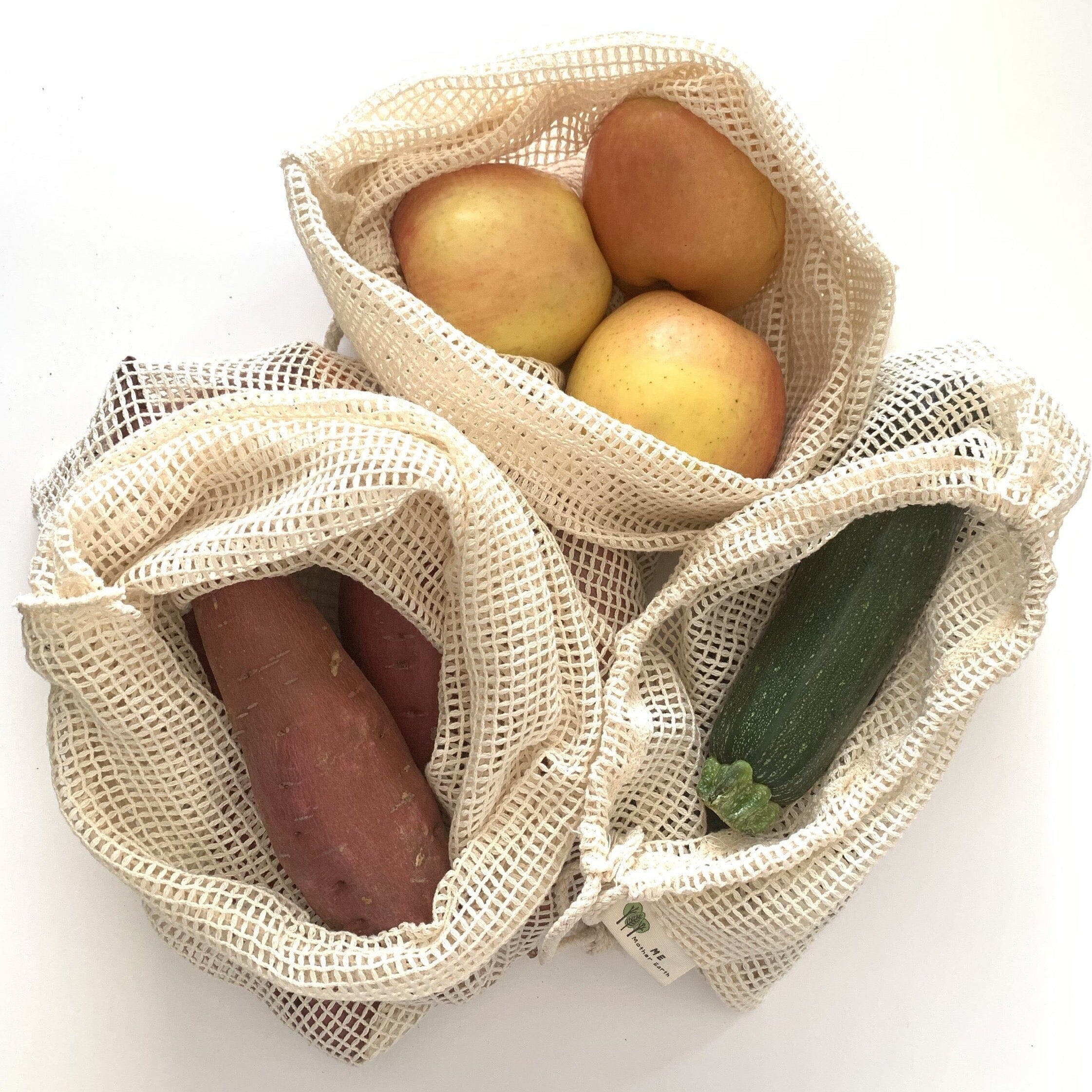 Mother Earth Reusable Produce Bags Set of 3 - Image 5