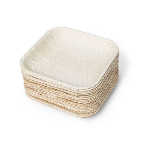 Palm Leaf Square Plates 6 Inch (Set of 50/100) - Image 6