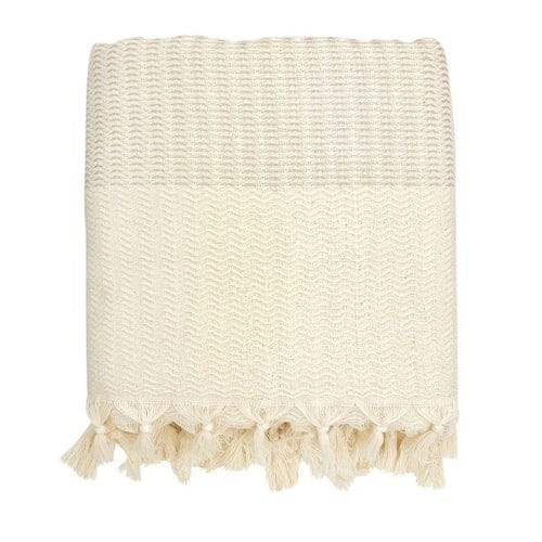 Handmade Artisanal Turkish Throw in a Wave Pattern - Image 4