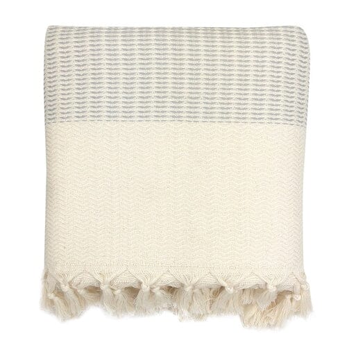 Handmade Artisanal Turkish Throw in a Wave Pattern - Image 5