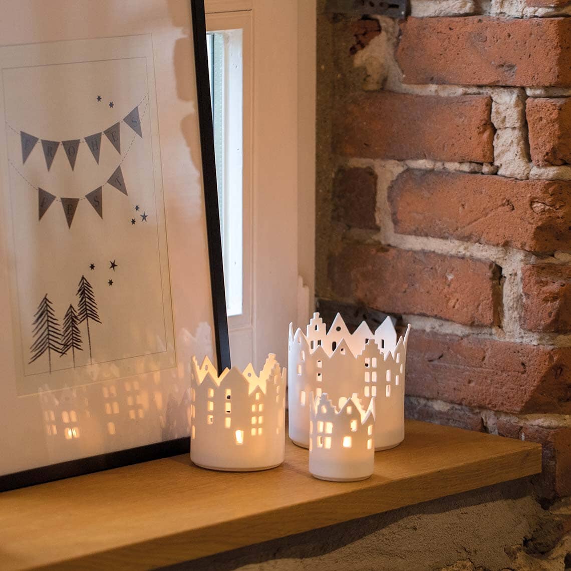 Rader City Light Cityscape Candle Holder Set of 3 - Image 2