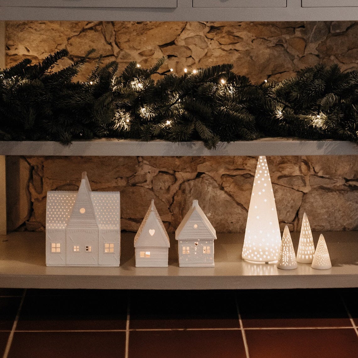 Rader Porcelain Village Gingerbread House Set of 3 - Image 3
