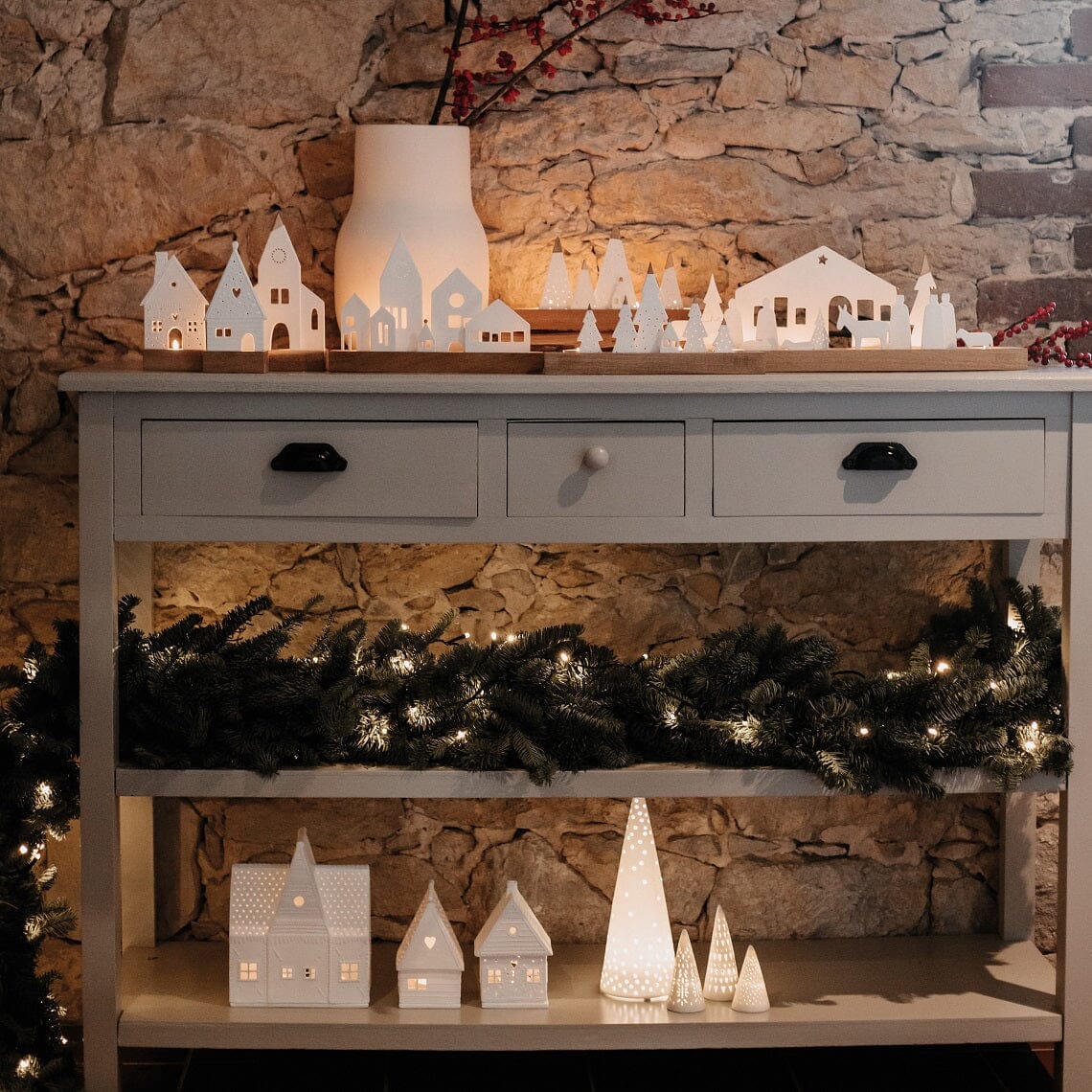Rader Porcelain Village Gingerbread House Set of 3 - Image 4