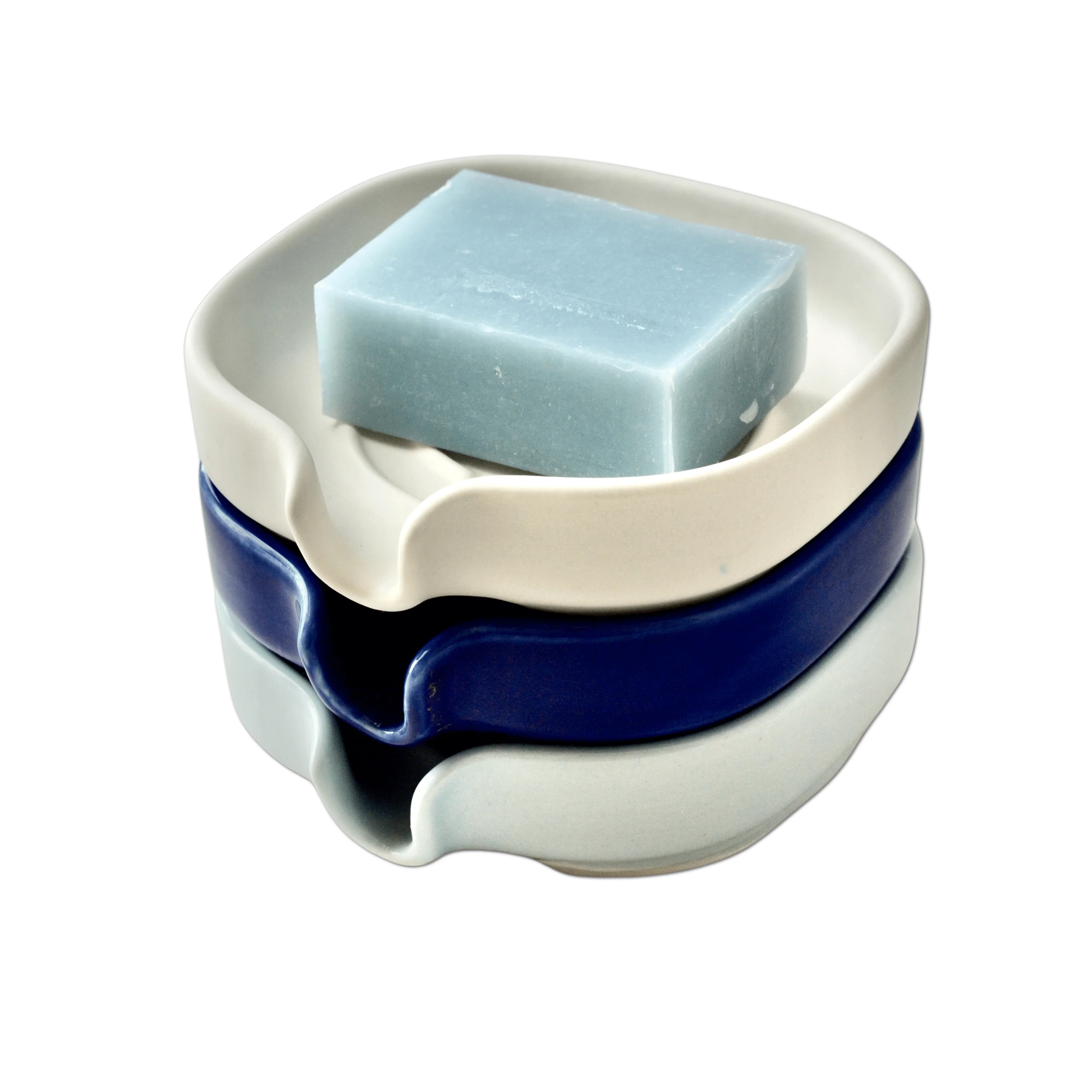 Self-Draining Porcelain Soap Dish - Image 4