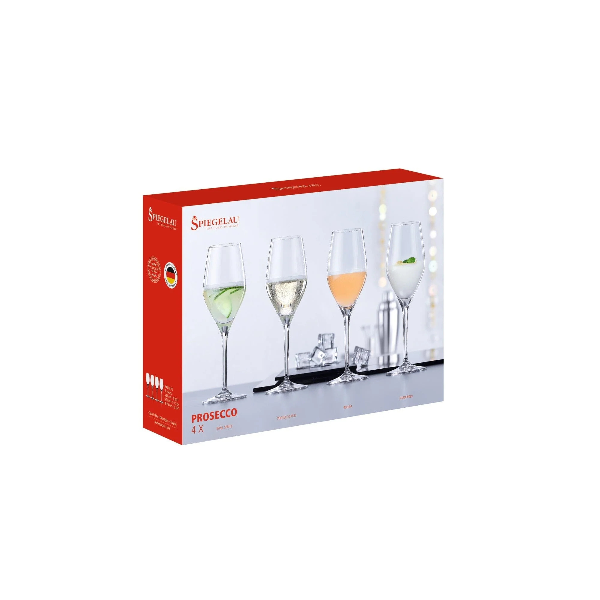 Spiegelau 9.1 oz Prosecco Glass Set of 4 - Image 3