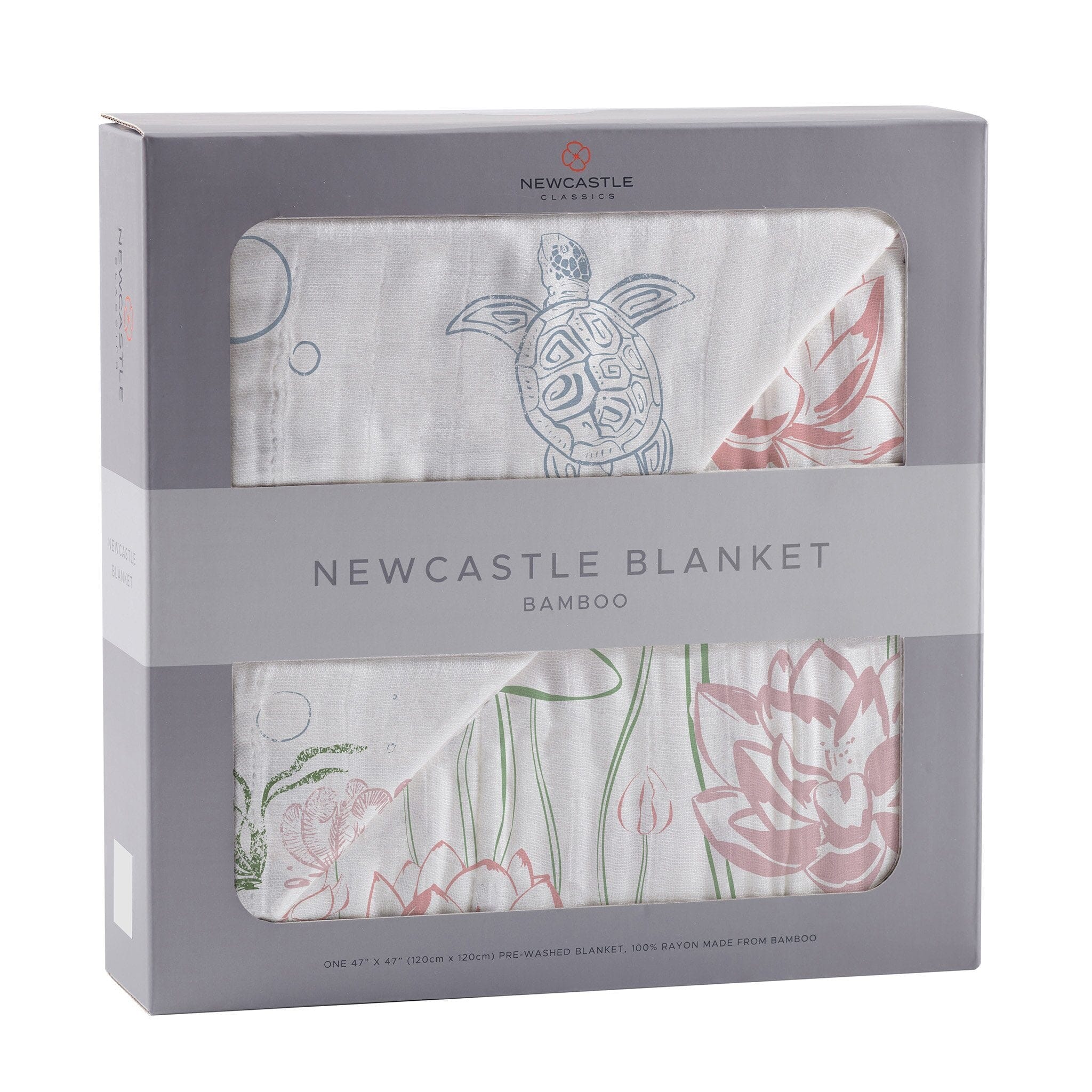 Turtles and Water Lily Newcastle Blanket - Image 6