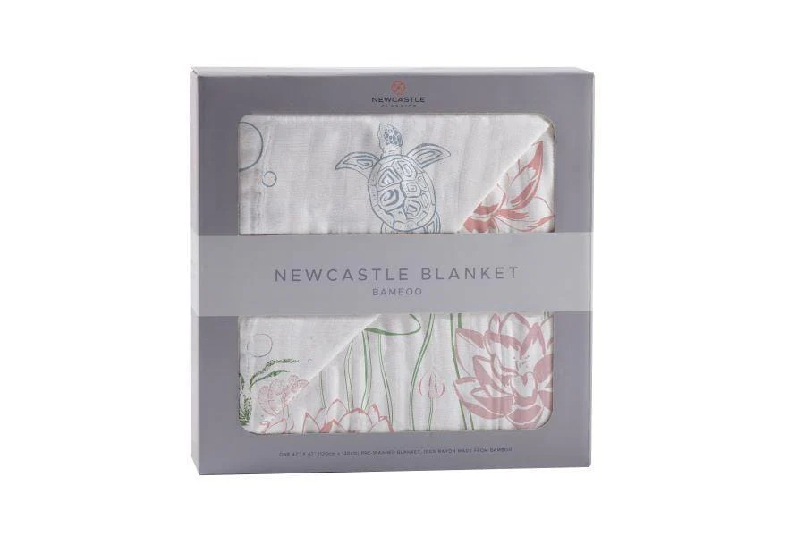Turtles and Water Lily Newcastle Blanket - Image 8