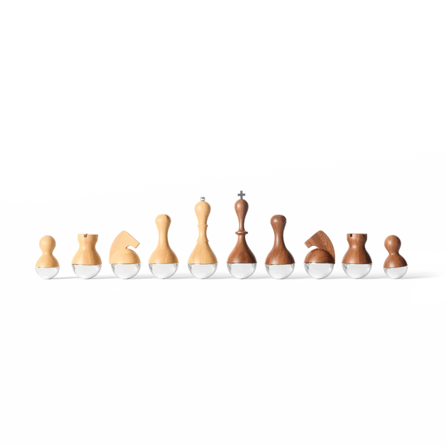 Umbra Wobble Walnut Chess Set - Image 5