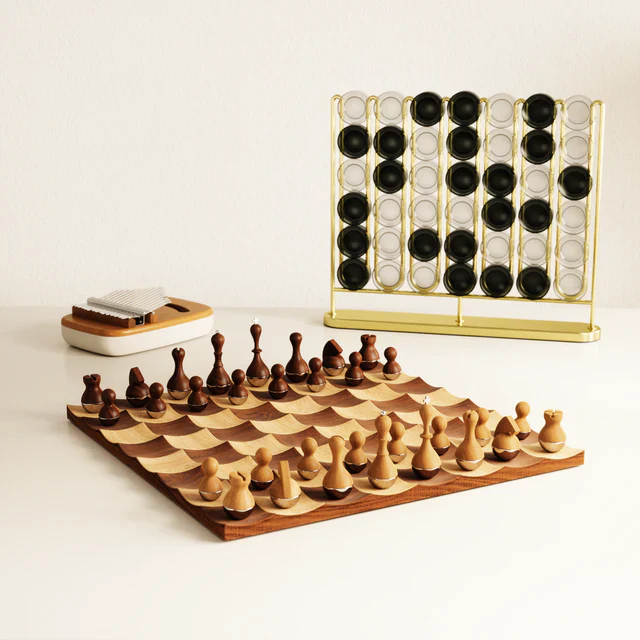 Umbra Wobble Walnut Chess Set - Image 7