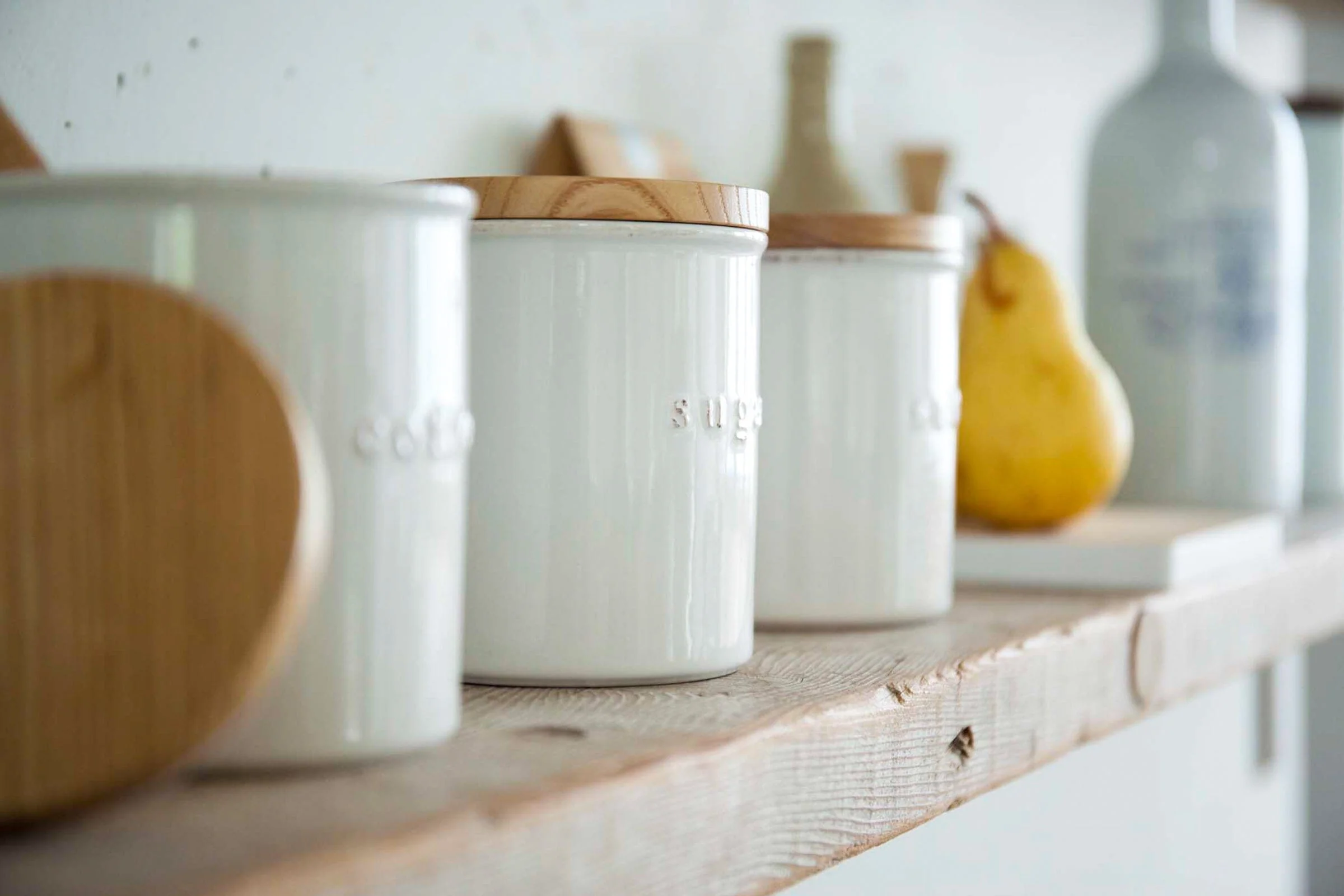 Yamazaki Ceramic Coffee and Sugar Canisters Set of 2 - Image 3