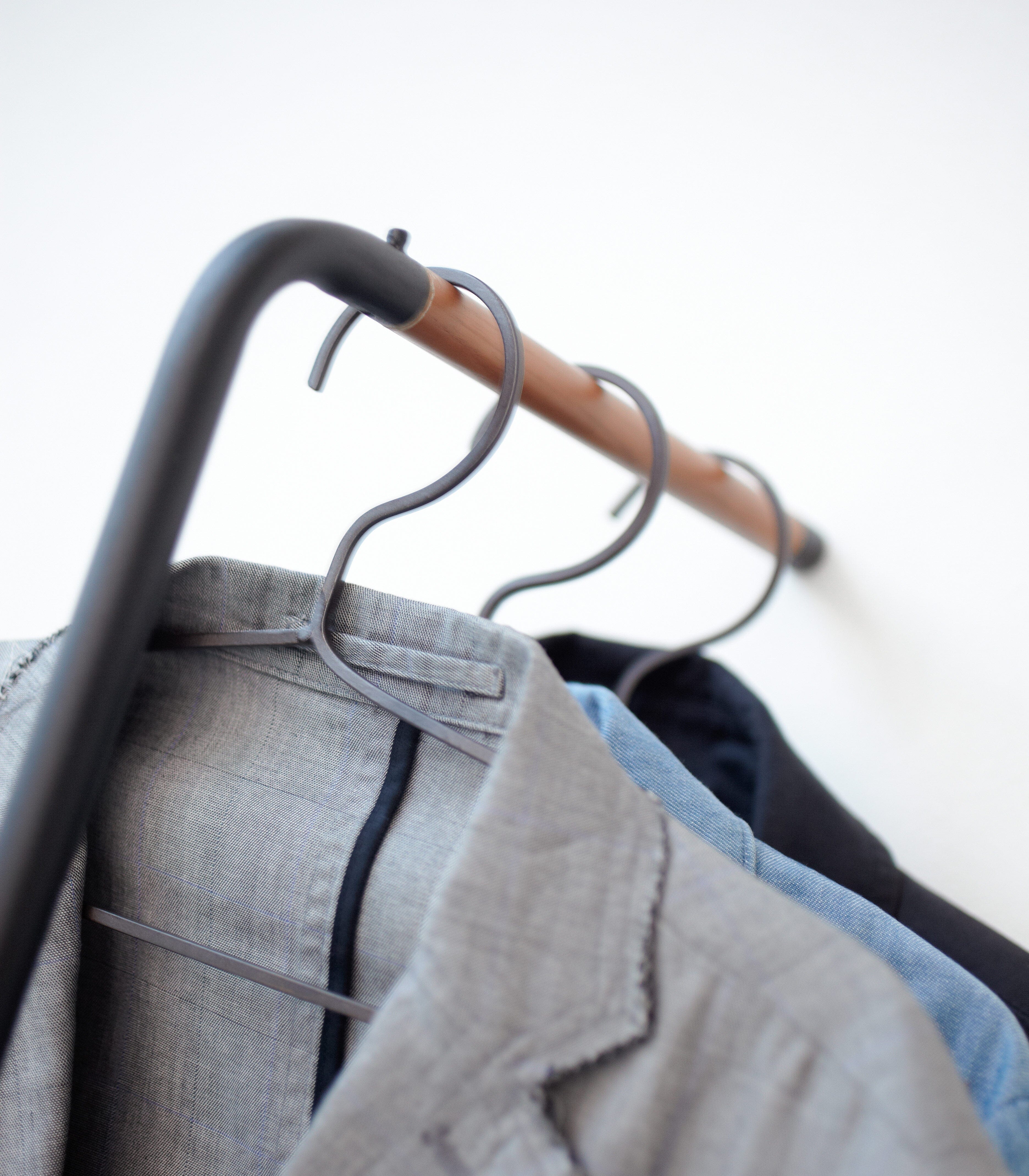 Yamazaki Steel Leaning Coat Rack - Image 6