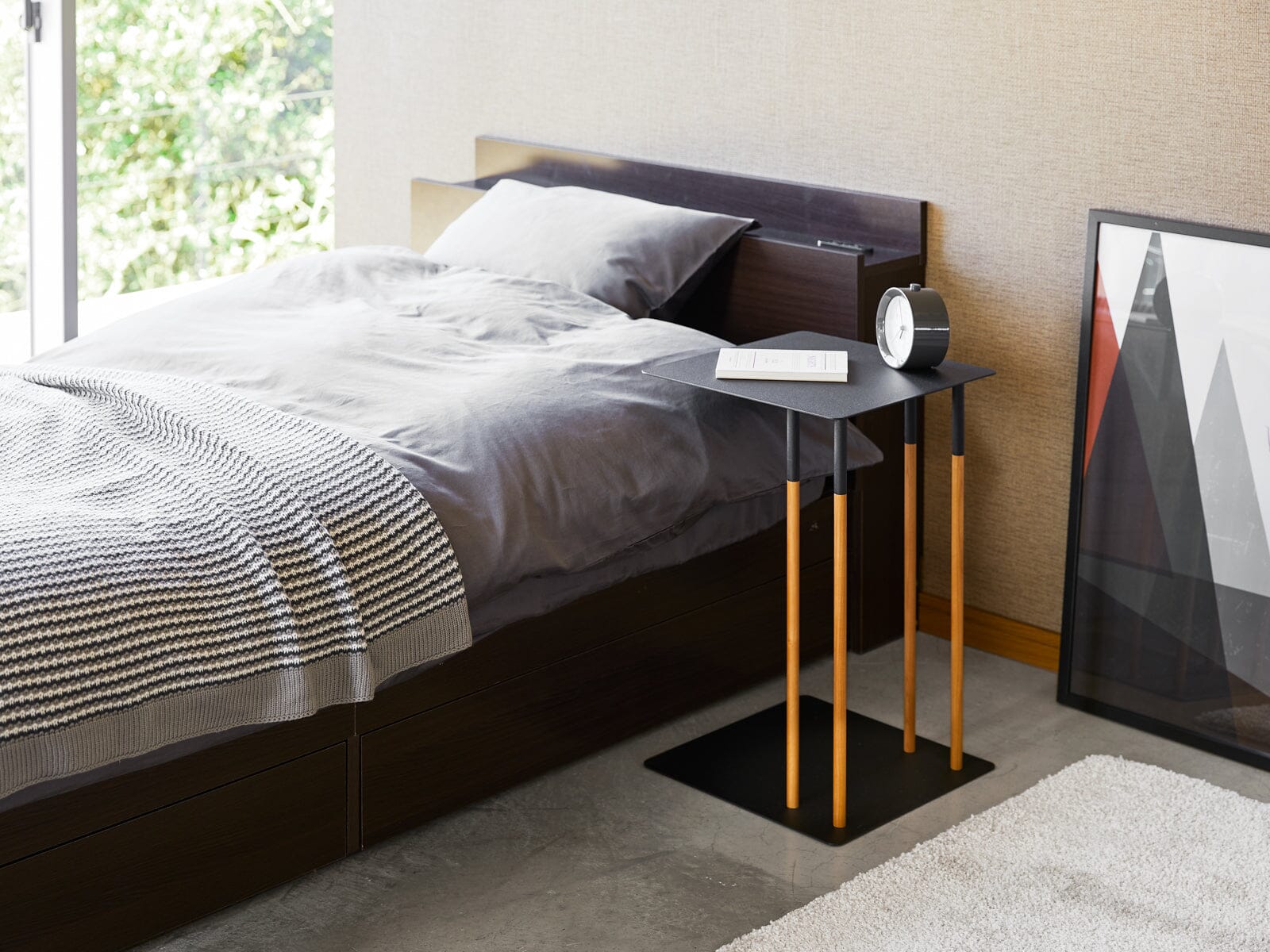 Yamazaki Steel & Wood C Side Table - Image 7