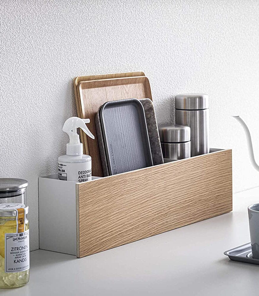 Yamazaki Steel & Wood Desk Organizer - Image 14