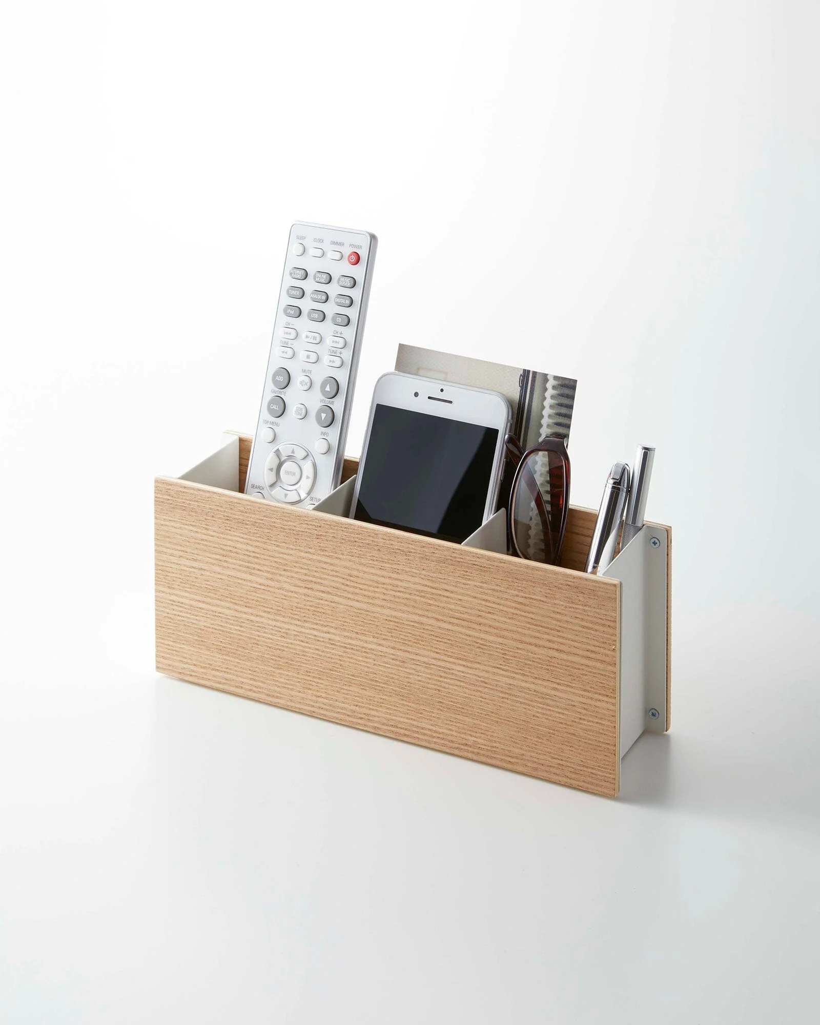 Yamazaki Steel & Wood Desk Organizer - Image 6