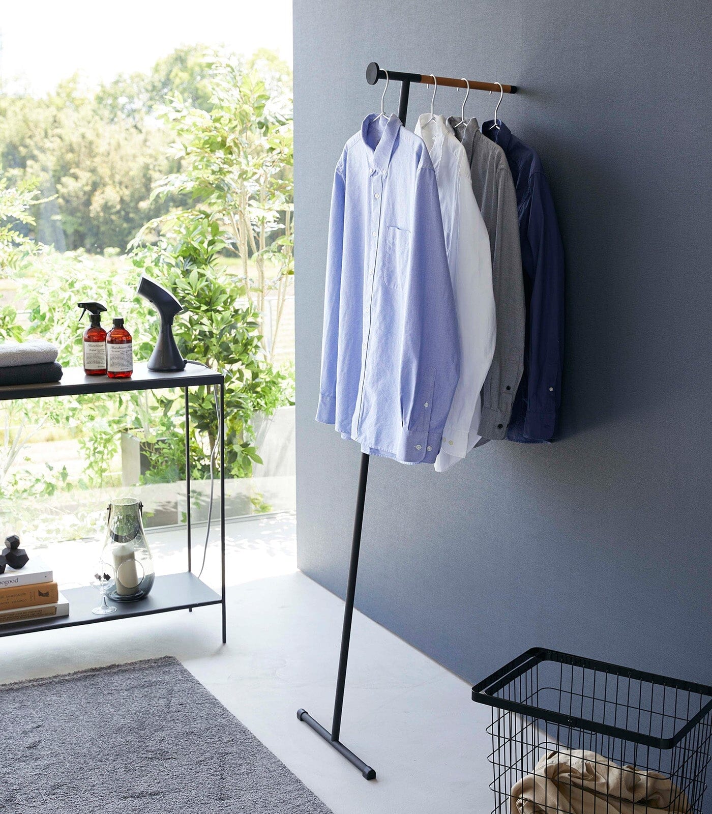 Yamazaki Steel & Wood Leaning Clothes Hanger - Image 10