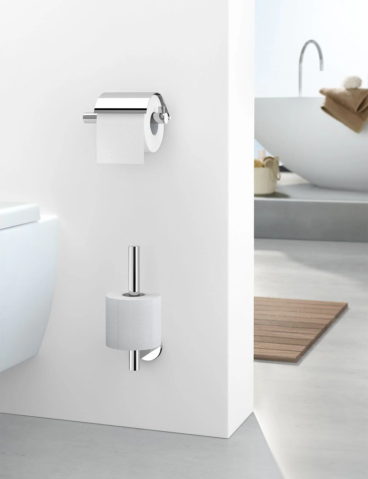 Zack Scala Vertical Spare Toilet Roll Holder - Image 3